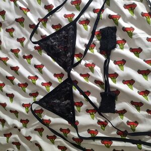 Elegant Black Lace Lingerie Set